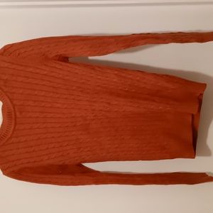 Girls burnt orange sweater